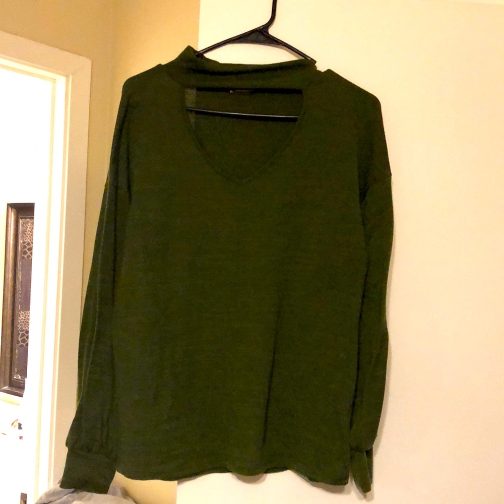 Olive green sweater